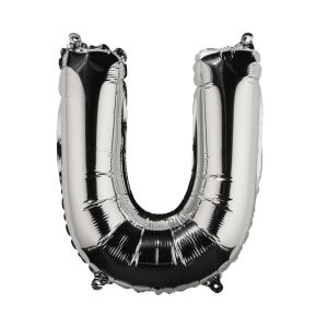 UPPER CLASS - μπαλόνι ασημί "U"