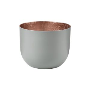 AURORA - κηροπήγιο για ρεσό μεταλλικό Δ10 γκρι