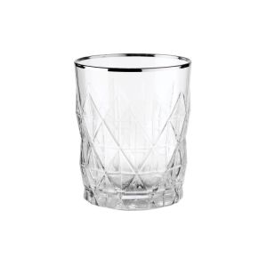 UPSCALE - ποτήρι με ασημί φινίρισμα 345 ml