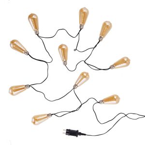 BULB LIGHTS - LED φωτεινή αλυσίδα με λαμπτήρες κίτρινου φωτός