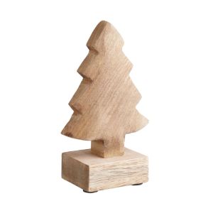 FOREST - διακοσμητικό έλατο από ξύλο μάνγκο 18cm