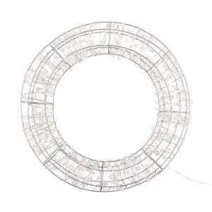 X-MAS - στεφάνι με διακόσμηση και φωτάκια led