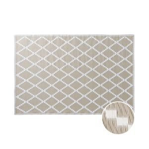 COLOUR CLASH - χαλί κατάλληλο για εσωτερικούς και εξωτερικούς χώρους με ρόμβους φυσικό 180x120