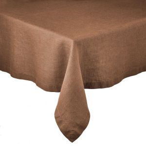 RIGA LINEN - τραπεζομάντηλο 160x160cm cinnamon