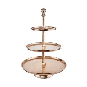 BANQUET - εταζέρα 3 δίσκων , 66cm, χρυσό