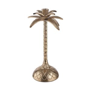 GOLDEN NATURE - κηροπήγιο, φοίνικας 32cm