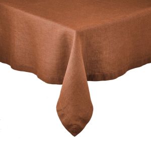 RIGA - τραπεζομάντηλο λινό 160x160 cm σκούρο πορτοκαλί