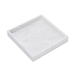 MARBLE - δίσκος μαρμάρινος, λευκό 30x30cm