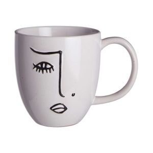 LINE ART - κούπα με μοτίβο πρόσωπο 350 ml