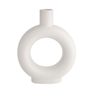 LOOP - βάζο κεραμικό 29,5cm, λευκό