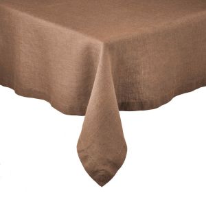 RIGA - τραπεζομάντηλο λινό 250x160 cm καφέ
