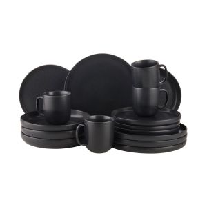 CASA NOVA - σετ σερβίτσιο 16 τεμαχίων μαύρο