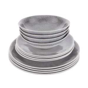 ATLANTIS - σετ σερβίτσιο 12 τεμαχίων γκρι