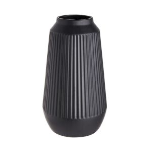 FINJA - βάζο κεραμικό 32cm, μαύρο
