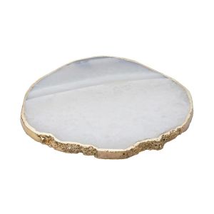 CRYSTAL - σουβέρ από λευκό χαλαζία 10 cm