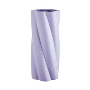 TWIST - βάζο κεραμικό 30cm, ανοιχτό μωβ