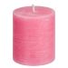 RUSTIC - κερί Υ8cm, ροζ