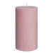 RUSTIC - κερί Υ13cm, ανοιχτό ροζ