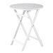LODGE - τραπέζι πτυσσόμενο λευκό, στρογγυλό Δ58