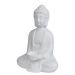 BUDDHA - άγαλμα με βάση για κερί, λευκό