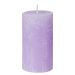 RUSTIC - κερί Δ6,8x13cm, μωβ