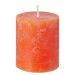 RUSTIC - κερί Δ6,8 x 8 cm, πορτοκαλί