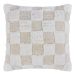 CHECKER STYLE - μαξιλάρι 50x50cm, κρεμ