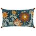 BOHEMIAN - μαξιλάρι φλοράλ 30x50cm, μπλε