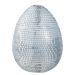 EASTER - Πασχαλινό αυγό διακοσμητικό 18cm, ασημί