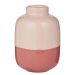 TWO TONE - βάζο mini από τερακότα 10cm, ροζ