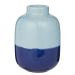 TWO TONE - βάζο mini από τερακότα 10cm, γαλάζιο μπλε