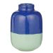 TWO TONE - βάζο mini από τερακότα 10cm, μπλε μέντα
