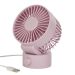 AIR WAVE - ανεμιστήρας mini με καλώδιο USB, λιλά