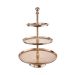 BANQUET - εταζέρα 3 δίσκων , 66cm, χρυσό