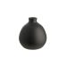 MIO - βάζο κεραμικό 15,5cm, μαύρο ματ