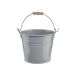 ZINC - κουβάς 2 λίτρων Δ16cm, γκρι
