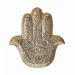 HAMSA - δίσκος διακοσμητικός 20cm, χρυσός