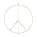 PEACE - κρίκος διακοσμητικός Δ38cm, χρυσό
