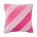 VACANZA - μαξιλάρι με ροζ ρίγες 47x47 cm