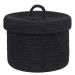 SET UP - καλάθι με καπάκι, μαύρο 20cm