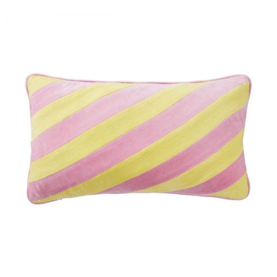 VACANZA - μαξιλάρι με ροζ ρίγες 35x60 cm