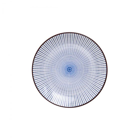DIM SUM - πιάτο 16cm μπλε-λευκό