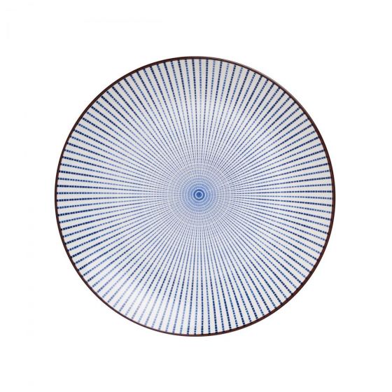 DIM SUM - πιάτο 25,5 cm μπλε-λευκό