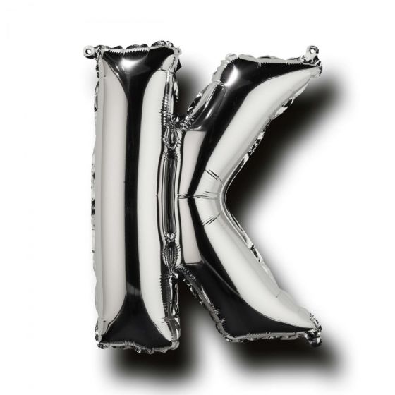 UPPER CLASS - μπαλόνι ασημί "K"