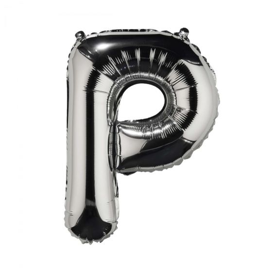 UPPER CLASS - μπαλόνι ασημί "P"