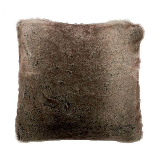 WILD THING - μαξιλάρι από συνθετική γούνα 50x50 καφέ