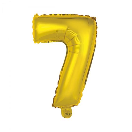 UPPER CLASS - μπαλόνι χρυσό "7"