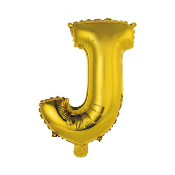 UPPER CLASS - μπαλόνι χρυσό "J"