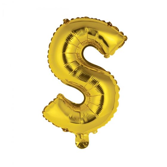 UPPER CLASS - μπαλόνι χρυσό "S"