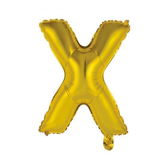 UPPER CLASS - μπαλόνι χρυσό "X"